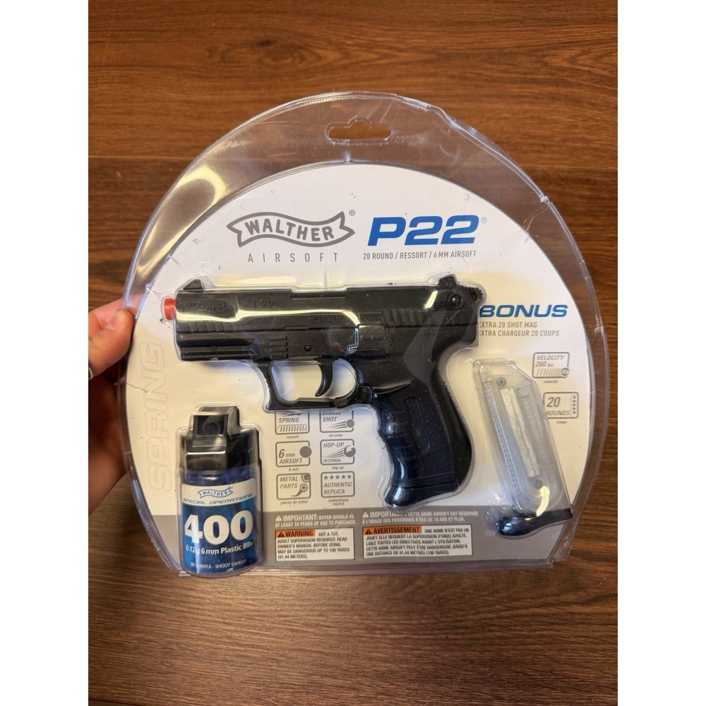 walther p22 special operations black airsoft gunAirsoft Gun